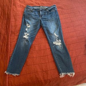 Abercrombie and Fitch low rise straight leg jeans